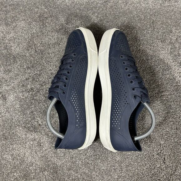 Crocs Citilane Roka Court 204872 Mens Size 9 Navy Blues Perforated Slip On Shoes - Picture 7 of 10